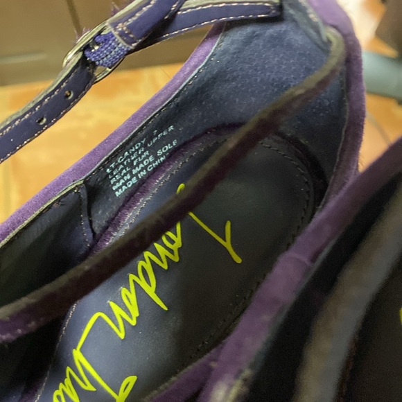 London Trash Platform Heels Purple - Picture 5 of 5